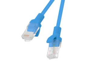 PATCHCORD CAT.5E UTP 0.25M BLUE FLUKE PASSED LANBERG - PCU5-10CC-0025-B