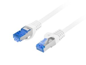 PATCHCORD CAT.6A S/FTP LSZH CCA 2M WHITE FLUKE PASSED LANBERG - PCF6A-10CC-0200-W