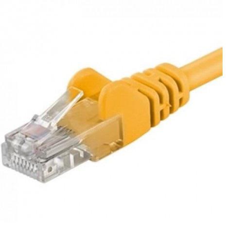 Patchcord UTP RJ45-RJ45 Cat.5e 1m galben, UTP-5E-1-Y-01 Patchcord UTP RJ45-RJ45 Cat.5e 1m galben, UTP-5E-1-Y - imagine 1