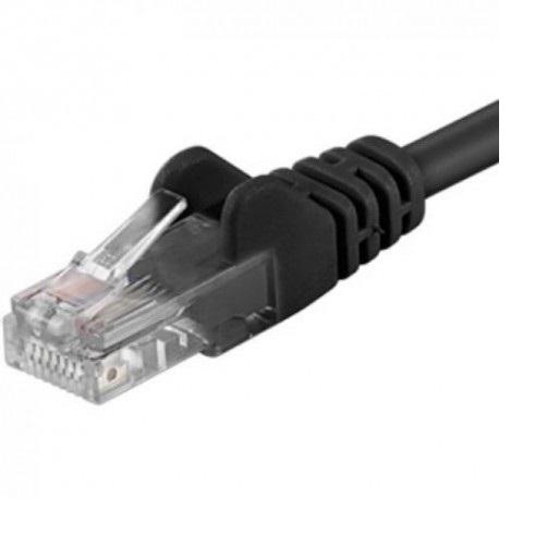 Patchcord UTP RJ45-RJ45 Cat.6 1m negru, UTP-6-1-BK-01 Patchcord UTP RJ45-RJ45 Cat.6 1m negru, UTP-6-1-BK - imagine 1