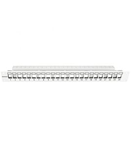 Patchpanel 19" 24 porturi (SFA) (SFB) goale, 1UH, RAL7035, scurt - HSER0240GP