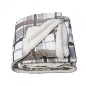 Patura Blanita Carouri Gri 160x200 cm - HR-BLKSHP160-GREY