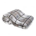 Patura Blanita Carouri Gri 160x200 cm - HR-BLKSHP160-GREY