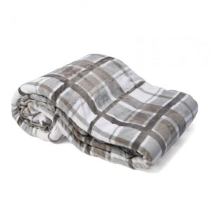 Patura Blanita Carouri Gri 160x200 cm - HR-BLKSHP160-GREY