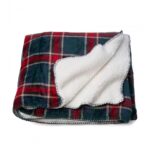 Patura Blanita Carouri Rosu 200x220 cm - HR-BLKSHP220-SQR