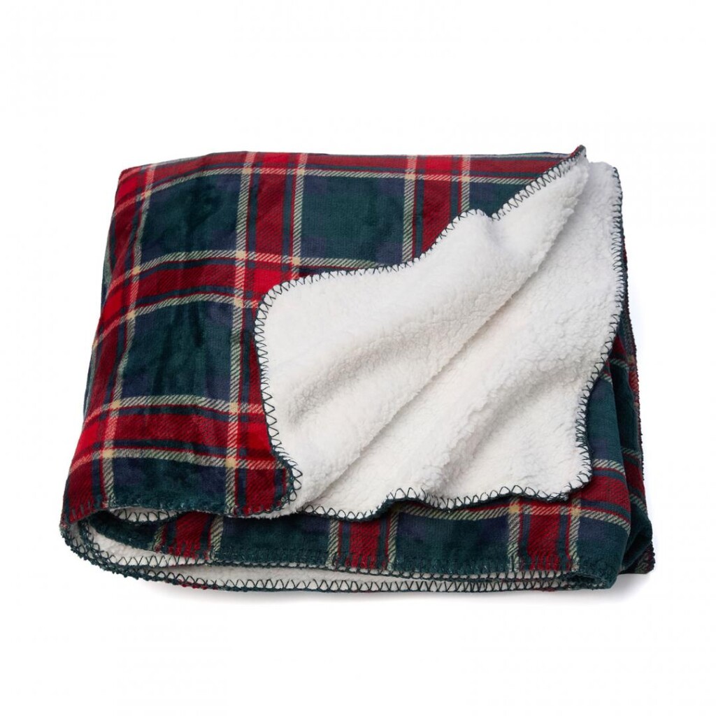 Patura Blanita Carouri Rosu 200x220 cm - HR-BLKSHP220-SQR Patura Blanita Carouri Rosu 200x220 cm - HR-BLKSHP220-SQR