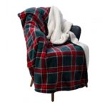 Patura Blanita Carouri Rosu 200x220 cm - HR-BLKSHP220-SQR