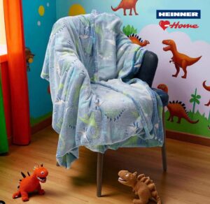 Patura model fosforescent, Dino, 160x200 - HR-BLKGLOW160-DINO