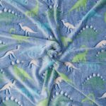 Patura model fosforescent, Dino, 160x200 - HR-BLKGLOW160-DINO