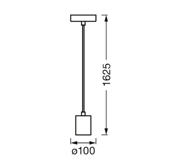 Pendul Ledvance Vintage 1906 Bobbin Negru, E27, max. 15W LED - 000004099854092541