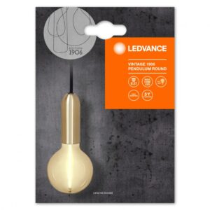 Pendul Ledvance Vintage 1906 Round Auriu, E27, max. 15W LED - 000004099854092626