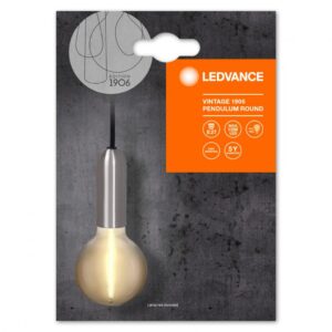 Pendul Ledvance Vintage 1906 Round Cromat, E27, max. 15W LED - 000004099854092602