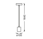 Pendul Ledvance Vintage 1906 Round Cromat, E27, max. 15W LED - 000004099854092602