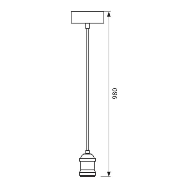 Pendul Vivalux RETRO Antique Brass, E27, max. 60W, textil/Metal - VIV004117