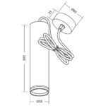 Pendul Vivalux ROUND KING, GU10, max. 35W, IP20, Ø60x1330mm - VIV004578