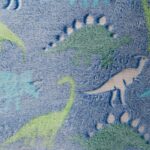 Perna cu model fosforescent, Dino, 45x45 - HR-PLWGLOW45-DINO