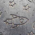 Perna cu model fosforescent, Space, 45x45 - HR-PLWGLOW45-SPC