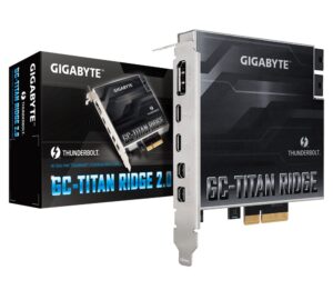 Placa Add-in PCIe Gigabyte GC-TITAN RIDGE, 2x ports Thunderbolt™ 3 - GC-TITAN RIDGE 2.0