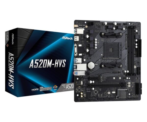 Placa de baza ASRock A520M-HVS, Socket AM4