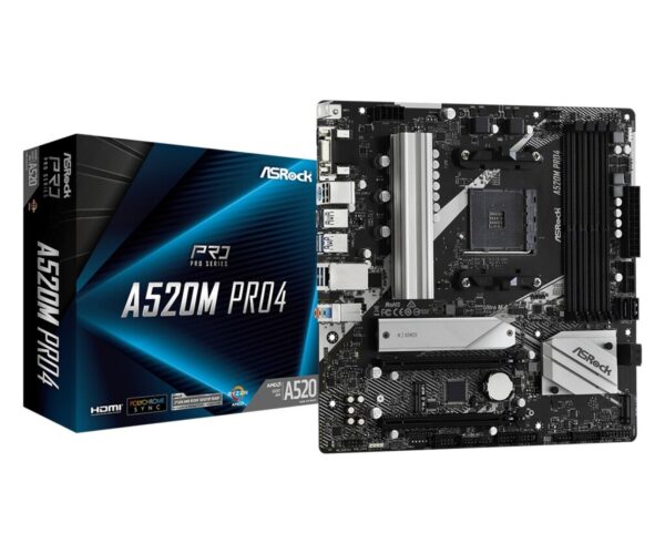 Placa de baza ASRock A520M PRO4, Socket AM4