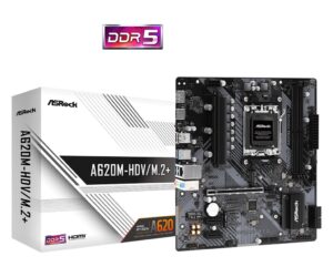 Placa de baza AsRock A620M-HDV/M.2+ AM5, 2x DDR5, 1x HDMI 2.1