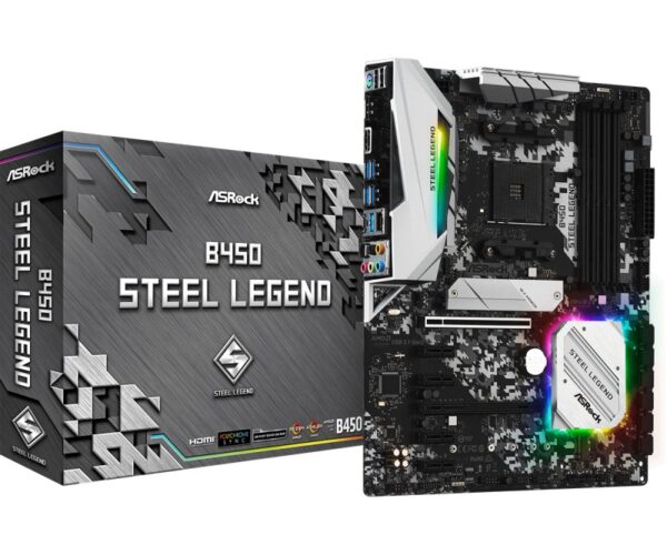 Placa de baza ASRock B450 Steel Legend, Socket AM4