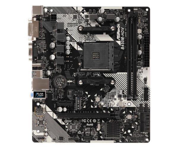 Placa de baza ASRock B450M-HDV R4.0, Socket AM4