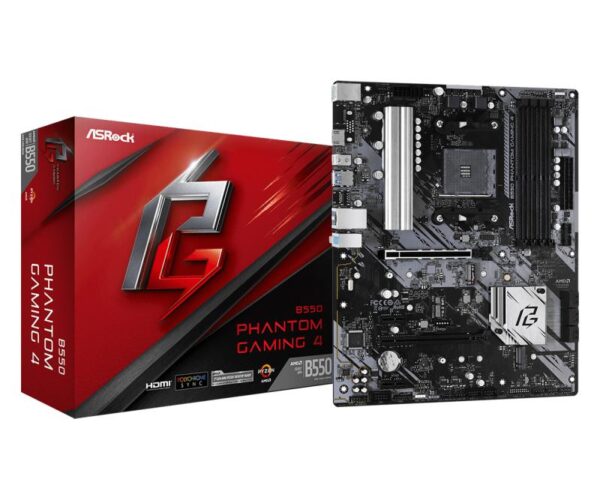 Placa de baza AsRock B550 Phantom Gaming 4 AM4, 4x DDR4