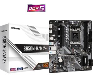 Placa de baza ASROCK B650M-H/M.2+, 2x DDR5, AMD B650, 1x HDMI 1x DP