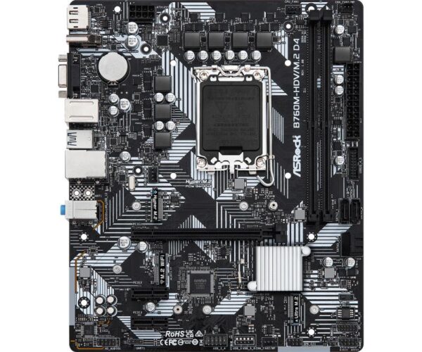 Placa de baza Asrock B760M-HDV/M.2 DDR4, 2x DDR4