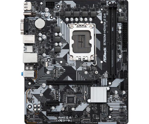 Placa de baza Asrock B760M-HDV/M.2 DDR4, 2x DDR4