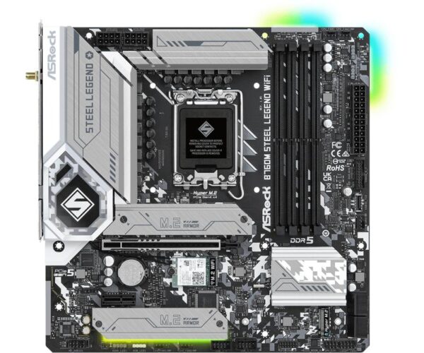 Placa de baza Asrock B760M STEEL LEGEND LGA1700, 4x DDR5 - B760M LEGEND WIFI