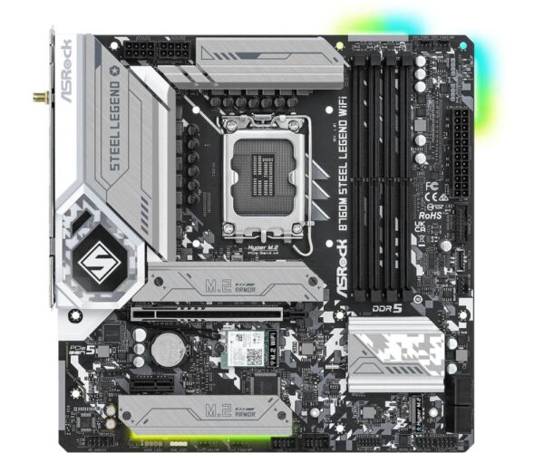 Placa de baza Asrock B760M STEEL LEGEND LGA1700, 4x DDR5 - B760M LEGEND WIFI