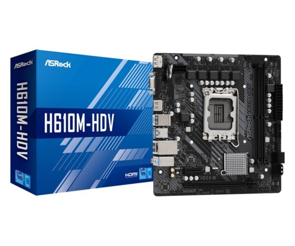 Placa de baza Asrock H610M-HDV D4, LGA 1700