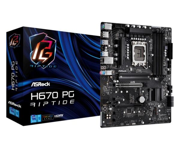 Placa de baza Asrock H670 PG RIPTIDE D4, LGA 1700