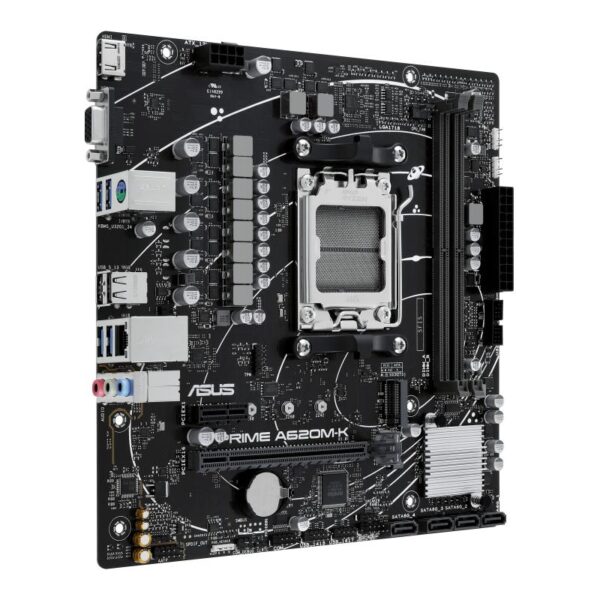 Placa de baza ASUS PRIME A620M-K AM5, 2x DDR5, 1x VGA 1x HDMI