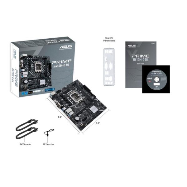 Placa de baza Asus PRIME H610M-D D4, LGA 1700