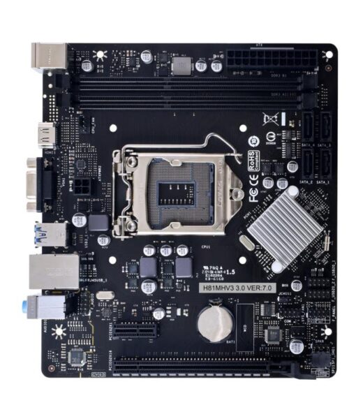 Placa de Baza BIOSTAR H81MV3 3.0 LGA1150, 2x DDR3 - H81MHV3 3.0