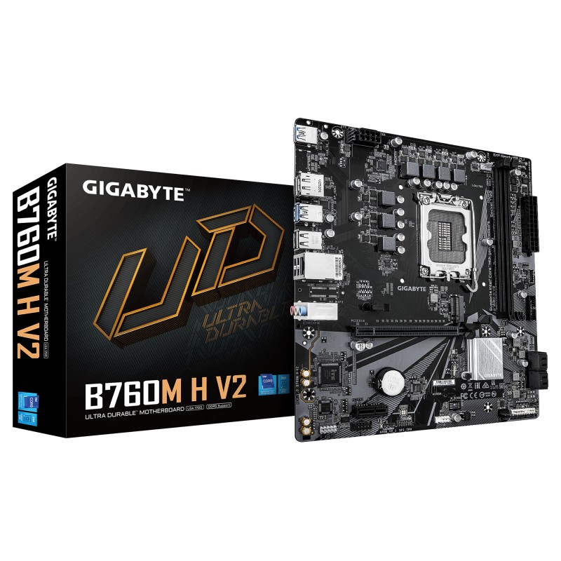 Placa de baza GigaByte 760M H V2 DDR5 LGA1700 - B760M H V2 Placa de baza GigaByte 760M H V2 DDR5 LGA1700 - B760M H V2