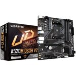 Placa de baza GIGABYTE A520M DS3H V2 AM4, 4x DDR4, 1x DP 1x HDMI