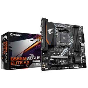 Placa de Baza GIGABYTE B550M AORUS ELITE AX AM4, 4x DDR4