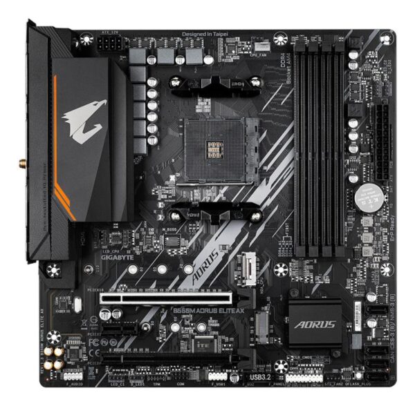Placa de Baza GIGABYTE B550M AORUS ELITE AX AM4, 4x DDR4