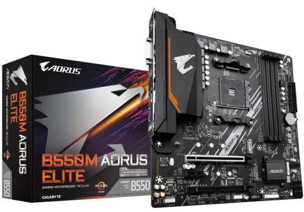 Placa de baza Gigabyte B550M AORUS ELITE, Socket AM4