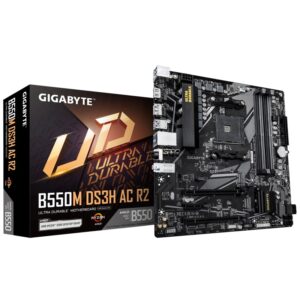 Placa de Baza GIGABYTE B550M DS3H AC R2 AM4, 4x DDR4, 1x DP 1x HDMI