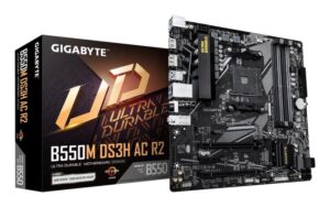 Placa de Baza GIGABYTE B550M DS3H AC R2 AM4, 4x DDR4, 1x DP 1x HDMI
