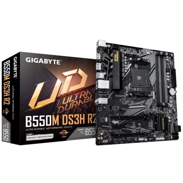 Placa de Baza GIGABYTE B550M DS3H R2 AM4, 4x DDR4, 1x DP 1x HDMI