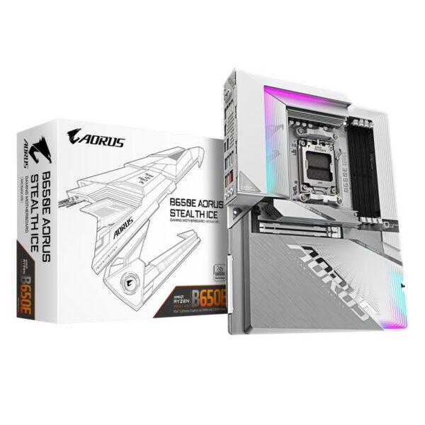 Placa de Baza GIGABYTE B650E AORUS STEALTH ICE AM5 - B650E A STEALTH ICE