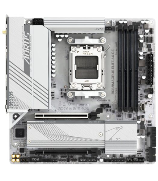 Placa de Baza GIGABYTE B650M AORUS ELITE AX ICE AM5, 4x DDR5 - B650M A ELITE AX ICE