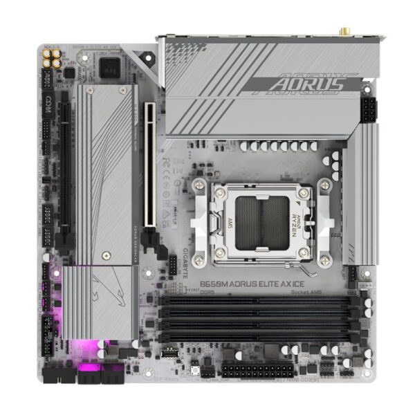 Placa de Baza GIGABYTE B650M AORUS ELITE AX ICE AM5, 4x DDR5 - B650M A ELITE AX ICE