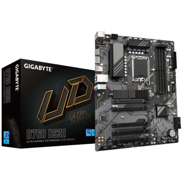 Placa de baza GIGABYTE B760 DS3H LGA1700, 4x DDR5 7600MHz